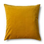 Luxury Super Soft Velvet Cushion Wild Rose Birds Gold Optional Piping, thumbnail 4 of 7