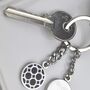 Geometric Keyring For Him, thumbnail 1 of 2