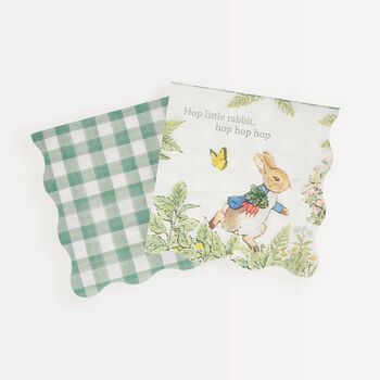 Peter Rabbit In The Garden Small Party Napkins X 16, 2 of 2
