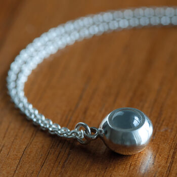 Personalised Round Hidden Photo Necklace In Sterling Silver, 6 of 9