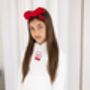 Child's Embroidered Summer Cherry Personalised Mini Me Matching Hoodie Jumper, thumbnail 5 of 7