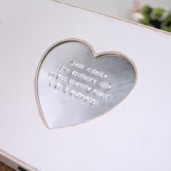 Wooden Heart Personalised Keepsake Box, 2 of 4