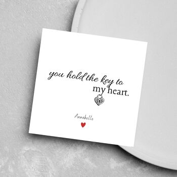 Personalised Love Card For Girlfriend, Fiancee Or Wife – Customisable Greeting Card For Partner, Anniversary, 4 of 4