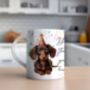 Personalised Chocolate Dachshund Birthday Congratulations Party Mug, thumbnail 1 of 2
