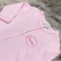 Personalised Embroidered Baby Sleepsuit, thumbnail 5 of 8