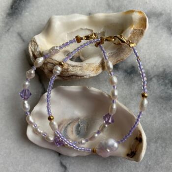 Wardour Gold Plated, Freshwater Baroque Pearl Bracelet, 3 of 4