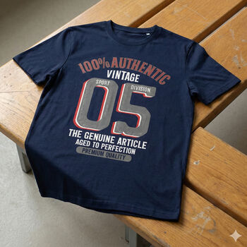 'Authentic Vintage 2005' 21st Birthday Gift T Shirt, 5 of 11