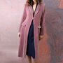 Vivienne Dress Coat In Sweet Pea Silk Velvet, thumbnail 1 of 5