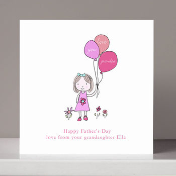 Personalised Father's Day From A Girl Card, 2 of 2