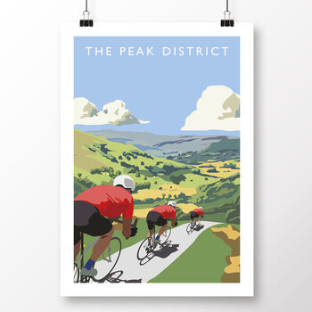 Peak District Cycling Poster, 2 of 8