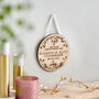 Personalised Christening Wooden Plaque Gift, thumbnail 1 of 8