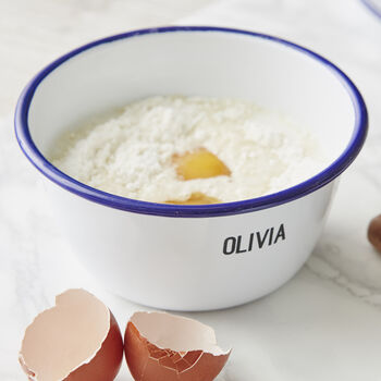 Enamel Personalised Mixing Bowl, 2 of 3
