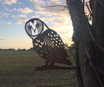 Owl Garden Decoration , Gift For A Gardener , Sign Feature Ornament, 3 of 11