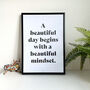 Positive Mindset Typographic Art Print, thumbnail 1 of 2