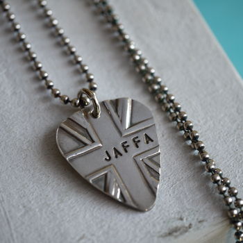 Personalised Silver Union Jack Plectrum, 2 of 11