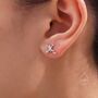 Tiny Frog Stud Earrings In Sterling Silver, thumbnail 7 of 12