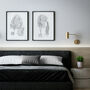 A Pair Of Line Art Figure Unframed Prints, thumbnail 9 of 9