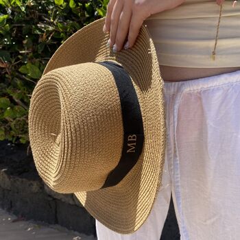 Personalised Summer Straw Hat, 4 of 10