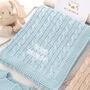 Personalised Baby Luxury Cable Blanket, thumbnail 8 of 12