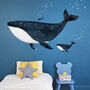 The Whale And The Diver Fabric Wall Sticker, thumbnail 1 of 6