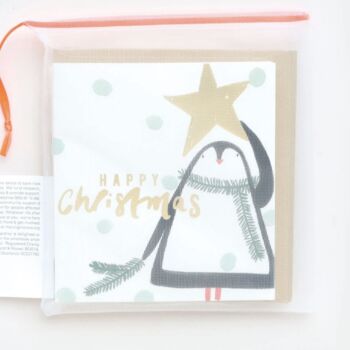 Eight Polar Bear And Penguin Mixed Charity Christmas Cards, 9 of 9