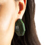 Statement Chunky Geometric Resin Hoop Stud Earrings, thumbnail 6 of 10