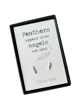 Sterling Silver Feather Earrings And Gift Box, 4 of 6