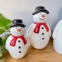 Christmas Ceramic Snowman Family, thumbnail 5 of 7