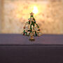 Christmas Tree Festive Brooch With Stars, thumbnail 1 of 3