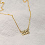 9ct Yellow Gold Angel Number Necklace 18 Inches, thumbnail 4 of 6