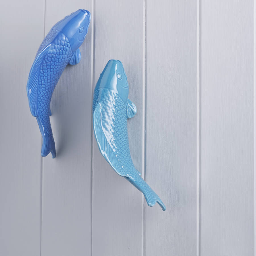 fish wall art by the contemporary home