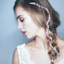 Crystal And Pearl Wedding Hair Vine 'Ivy', thumbnail 2 of 3