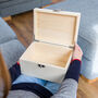 Personalised Noah's Ark New Baby Keepsake Box, thumbnail 3 of 3