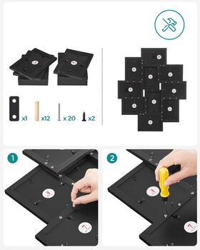 10 Photos Frame Collage Wooden Wall Mounted, 7 of 8