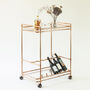 Handmade Bar Cart Trolley With Wine Rack Incorporated, thumbnail 1 of 5