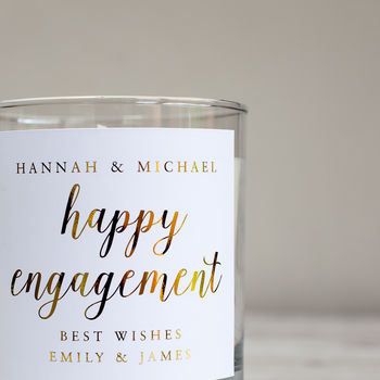 Engagement Candle Personalised Gift, 3 of 5