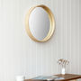 Round Wooden Wall Mirror Can Be Personalised, thumbnail 1 of 11