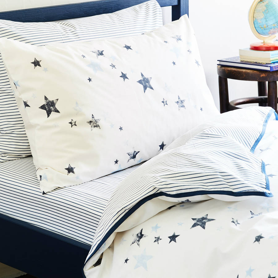 Stars Anic Cot Bed Duvet Cover And Pillowcase By Fox Stars Anic Cot Bed Duvet Cover And Pillowcase