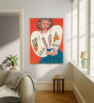 Matisse Impressionist Female Portrait Art Print, 2 of 3