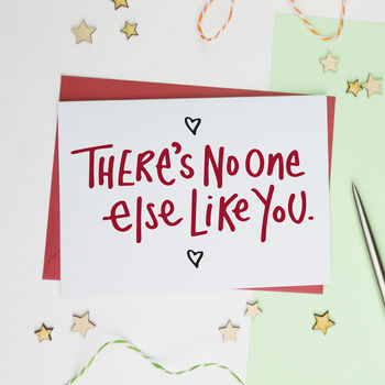 No One Else Like You Valentines Card, 2 of 2