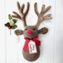 Christmas Reindeer Wall Mounted Head, thumbnail 1 of 5