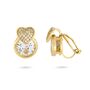 Cushioned Heart Clip On Earrings, thumbnail 2 of 4