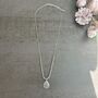 Fine Silver Plated Filigree Teardrop Necklace, thumbnail 4 of 6