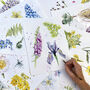 Personalised Wedding Gift Wildflower Glass Worktop Saver, thumbnail 4 of 8