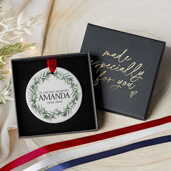 Personalised In Loving Memory Ornament Christmas, 4 of 7