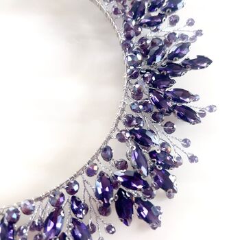 Dark Purple Bridal Crown, 4 of 5