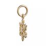 Snowflake Fine Solid Gold Charm Pendant, thumbnail 4 of 6