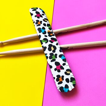 Drum Stick Holder Rainbow Leopard Print, 4 of 6