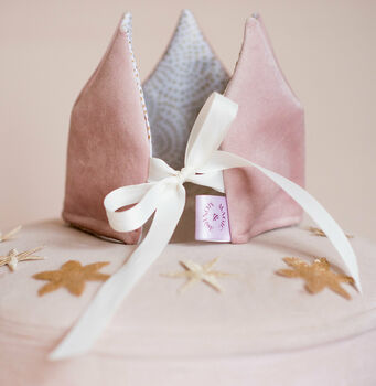 Magical Personalised Velvet Wand And Crown Set, 9 of 9