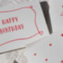 Red Happy Birthday Card, thumbnail 7 of 8